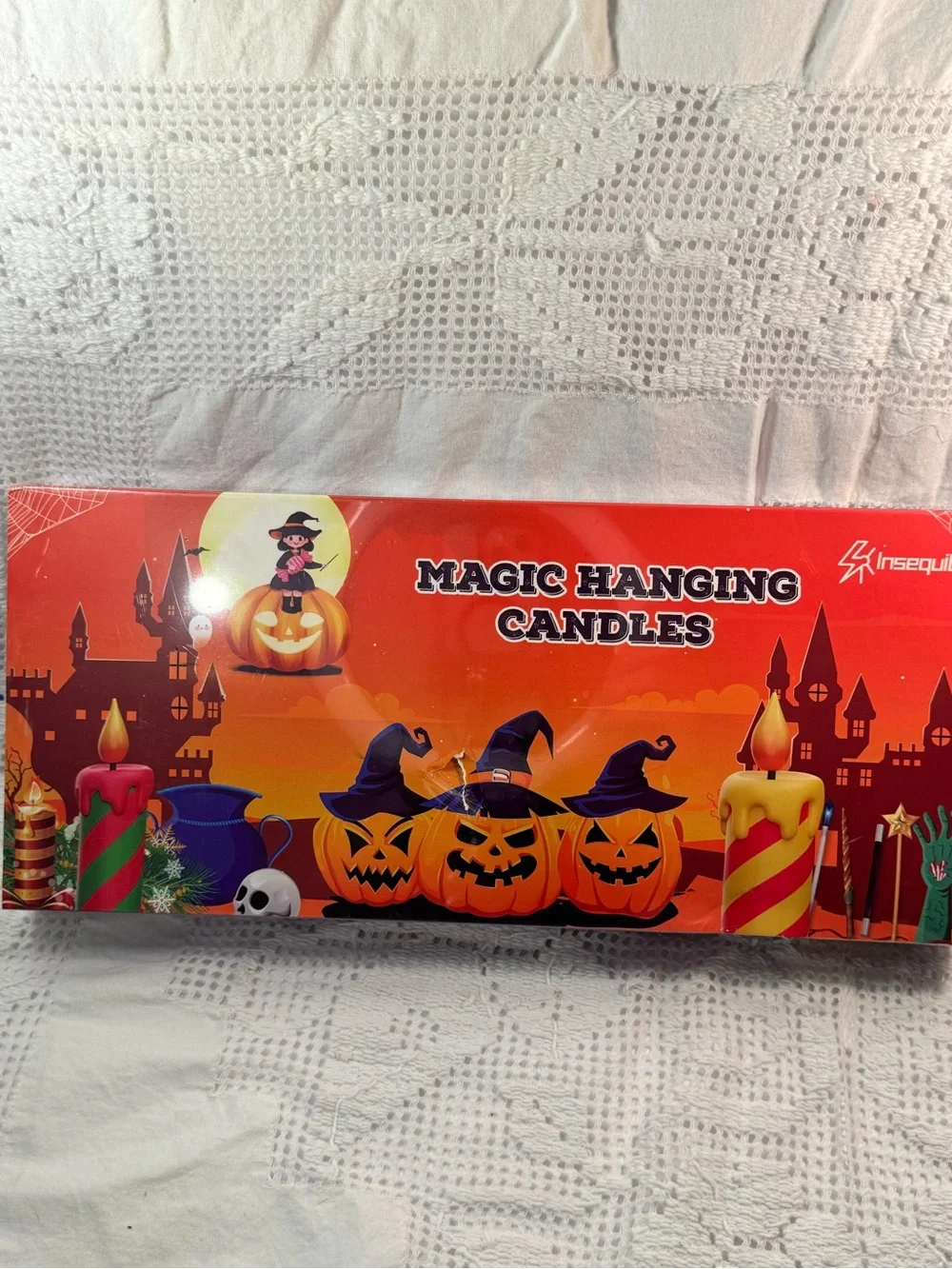 Magic Hanging Candles - Halloween Pumpkin Design